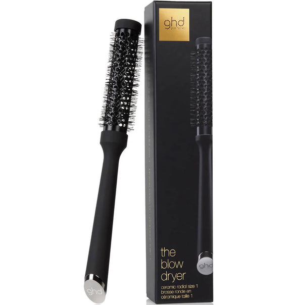 Ceramic Radial Brush (size 1) The Blow Dryer Round Hair Brush in Black