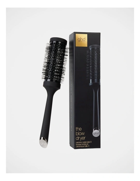 Ceramic Radial Brush (size 3) The Blow Dryer Round Hair Brush in Black